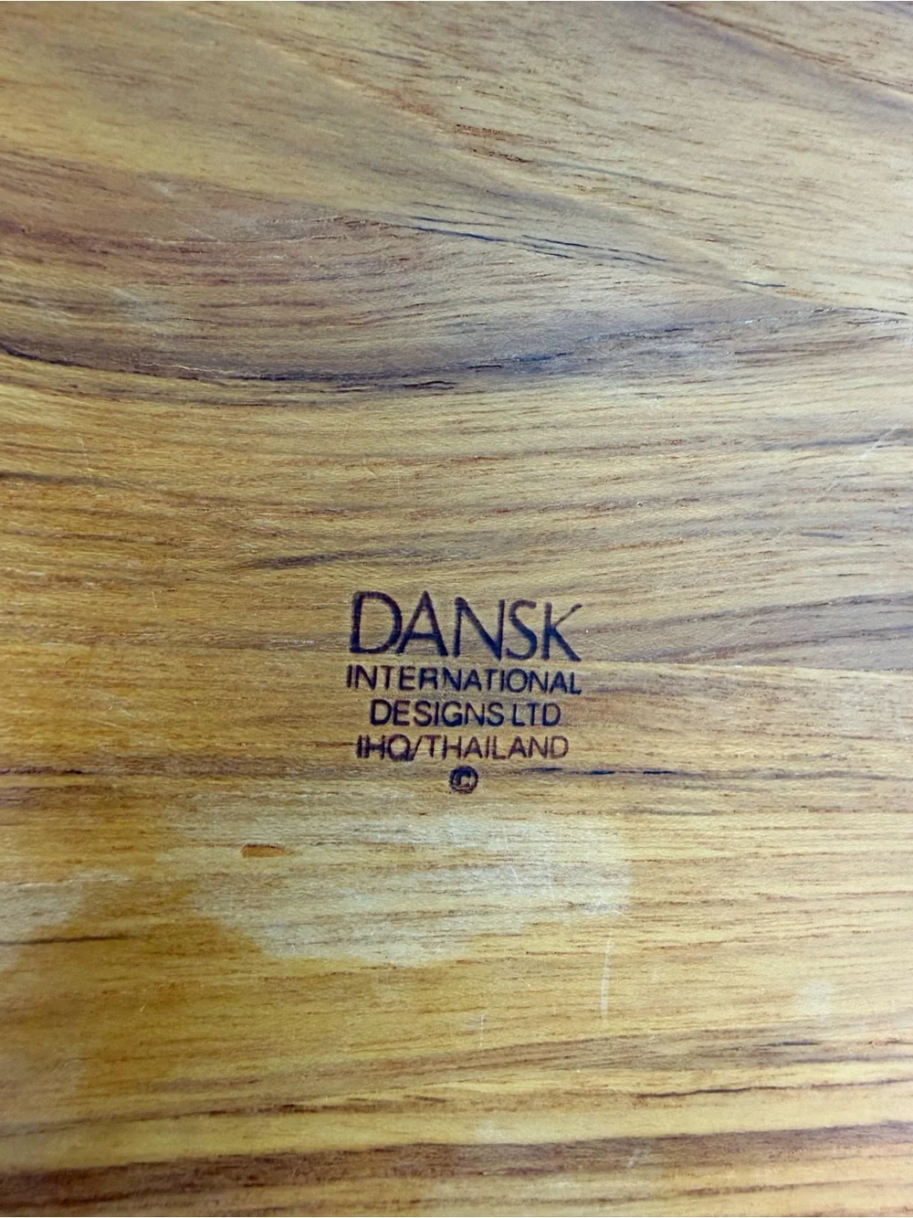 1960s Dansk Teak Wood Round Partitioned Chip Snack Dish Tray